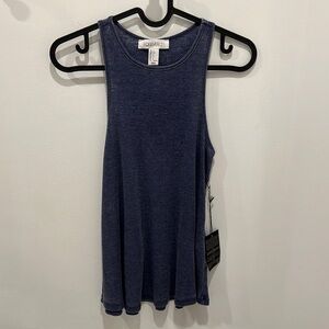 NWT Forever21 Blue Ribbed Tank Top